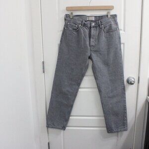 Everlane Relaxed Straight Gray Jeans Size 27 High Rise